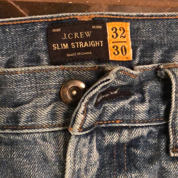 J. Crew Slim Straight Men’s Blue Jeans 32X30 - Picture 5 of 5